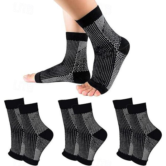 Mineral Mercantile 3 Pairs Neuropathy Socks,Toeless Compression Socks for Women and Men Soothe Socks for Neuropathy Pain Ankle Brace Plantar Fasciitis Relief #17428926