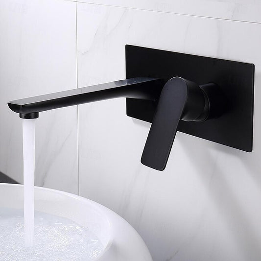 Mineral Mercantile Bathroom Sink Faucet - Wall Mount Electroplated Wall Installation Wall mountedBath Taps #15104917