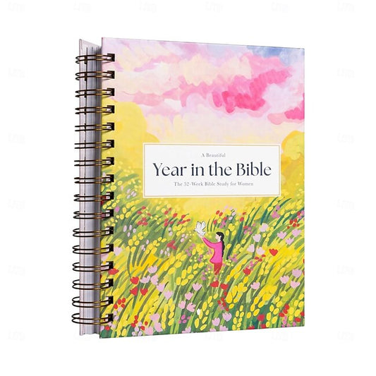 Mineral Mercantile A Beautiful Year in The Bible Upgrade Spiral-Bound Women Bible Study Guide, The 52-Week Bible Study for Women Bible Study Guide Women Year in The Bible A Guided Scripture for Women #15147076