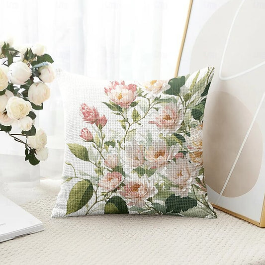 Mineral Mercantile Floral Decorative Toss Pillows Cover 1PC Soft Square Couch Cushion Case Pillowcase for Bedroom Livingroom Sofa Chair #10395920