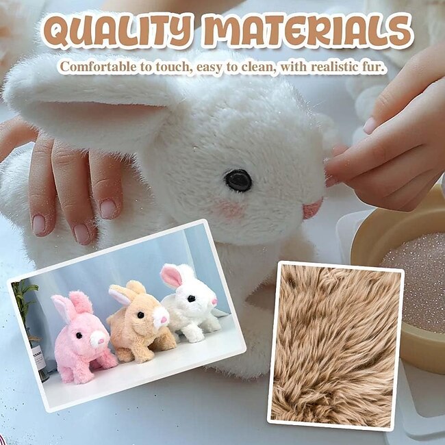 Mineral Mercantile Easter My Realistic Bunny Toy, Interactive Bunny Realistic Bunny - Jumping, Twitching, and Shaking Ears, Bunny Realistic Bunny Toy, Bunbi Realistic Bunny, Realistic Bunny Toys #15435929