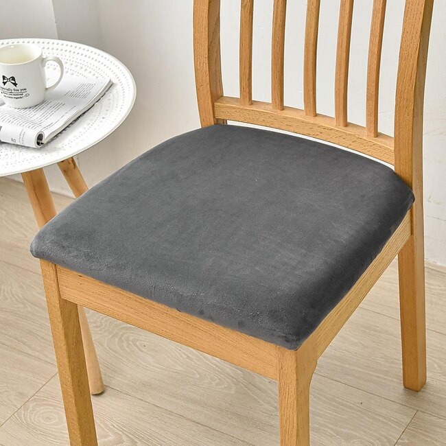 Mineral Mercantile Dining Chair Cover Stretch Chair Seat Slipcover Elastic Chair Protector For Dinning Party Hotel Wedding Soft Removable Washable #9572276