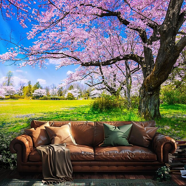 Mineral Mercantile Landscape Spring Blossom Hanging Tapestry Wall Art Large Tapestry Mural Decor Photograph Backdrop Blanket Curtain Home Bedroom Living Room Decoration #17641212