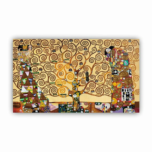 Mineral Mercantile Handmade Hand Painted Klimt Oil Painting Wall Art Famous The Tree of Life Painting Home Decoration Decor Rolled Canvas No Frame Unstretched #9263124