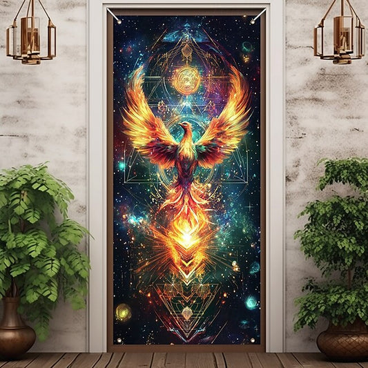 Mineral Mercantile Fantasy Phenix Door Decorations Door Covers Door Tapestry Door Curtain Decoration Backdrop Indoor/Outdoor Door Banner for Front Door Farmhouse #13296542