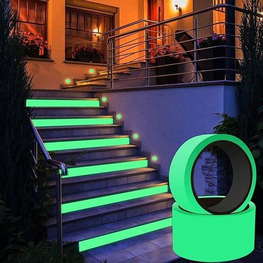 Mineral Mercantile 1 Roll Luminous Tape, 3M Self-Adhesive Night Vision Glow in The Dark Safety Warning Tape, Security Stage and Home Decoration #9571415