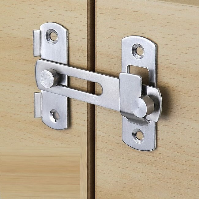 Mineral Mercantile Stainless Steel Hasp Latch Lock Door Lock Guard Latch Boltfor Sliding Door Window Cabinet Fitting for Home Security Door Hardware Accessories #9285514