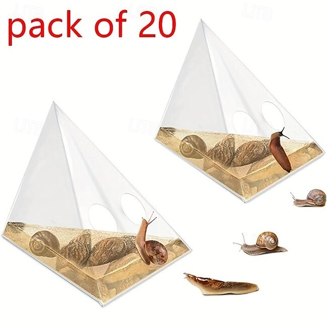 Mineral Mercantile 20 Pack Disposable Snail Trap, Effective Slug Trap Snail Bait, Slug & Snail Killer for Garden, Snail Catcher Beer Traps Environmentally Friendly #17636794