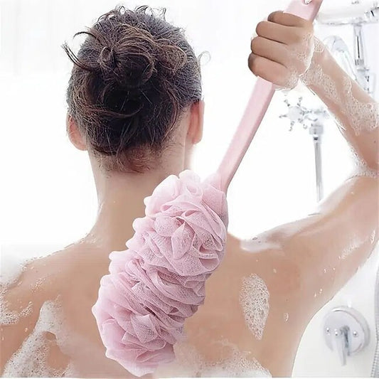 Mineral Mercantile Shower Brush Loofah Sponge With Long Handle Body Back Mesh Scrubber Bath Brush Skin Exfoliating Massage Brush Bath Accessories #9438152