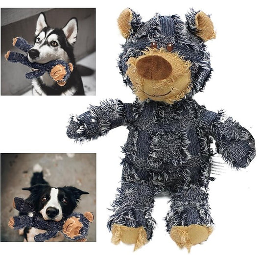 Mineral Mercantile Dog Companion For Heavy Chewers,Indestructible Bear Dog Toy- Durable Squeaky Plush Toy, Unbreakable and Robust for Aggressive Chewers #9684732