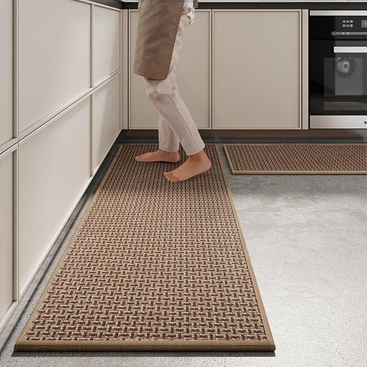 Mineral Mercantile Non-Skid Washable Kitchen Rugs & Mats Anti-Fatigue, Non-Slip Absorbent Woven Runner Rubber Backed for Floors, Machine Washable Farmhouse Standing Mats for Sink, Laundry Room, Hallway #17354929