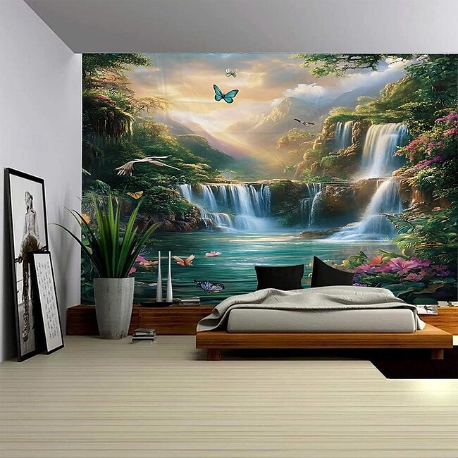 Mineral Mercantile A forest plant animal flowing scenery hanging tapestry mural art large tapestry mural decoration photo background carpet curtain home bedroom living room decoration #16273093